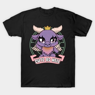 Cute As Hell Kawaii Baphomet Anime Goth Pun T-Shirt